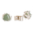 Jade stud earrings, 'Trillium in Green' - Green Jade Stud Earrings (image 2d) thumbail