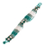 Beaded wristband bracelet, 'Flower Harmony in Emerald' - Green and Bronze Beaded Bracelet (image 2c) thumbail