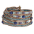Lapis lazuli beaded wrap bracelet, 'Dreams in Blue' - Blue Beaded Wrap Bracelet