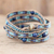 Lapis lazuli beaded wrap bracelet, 'Dreams in Blue' - Blue Beaded Wrap Bracelet (image 2b) thumbail
