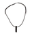 Jade pendant necklace, 'Black Monolith' - Modern Black Jade Necklace (image 2c) thumbail