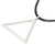 Sterling silver pendant necklace, 'Divine Geometry' - Triangular Pendant Necklace (image 2c) thumbail