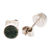 Jade stud earrings, 'Harmonious Vibes in Dark Green' - Classic Green Jade Stud Earrings (image 2d) thumbail