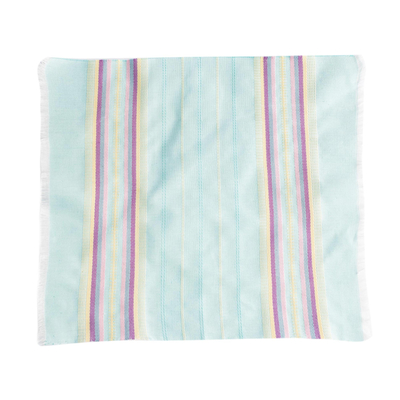Cotton napkins, 'Traditional Taste in Blue' (set of 6) - Handloomed Cotton Napkins (Set of 6)