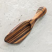 Wood scoop, 'Made from Scratch'