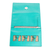 Clutch-Handtasche aus Leder, 'Turquoise Kitty Cats' - Kitty Cat Jute Trim Türkis Leder Clutch Handtasche