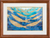 'Beauty in the Sea' - Öl auf Leinwand mit Fischen im Ozean in Blau und Gold