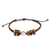 Makramee-Anhängerarmband mit Tigerauge und Rosenquarz - Makramee-Armband aus natürlichen Edelsteinen