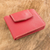 Leather wallet, 'Essential in Red' - Handcrafted Red Leather Wallet
