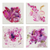 Quadriptychon, (4er-Set) - Abstraktes florales Quadriptychon