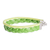 Braided faux leather wristband bracelet, 'Lime Spirit' - Bright Green Faux Leather Bracelet