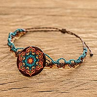 Macrame wristband bracelet, Mandala Magic