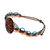 Macrame wristband bracelet, 'Mandala Magic' - Mandala Motif Macrame Bracelet (image 2b) thumbail