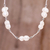 Cultured pearl link necklace, 'Baroque Beauty' - Baroque Cultured Pearl Necklace