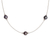 collar de perlas cultivadas - Collar de perlas cultivadas gris oscuro