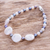 Cultured pearl beaded bracelet, 'Coin of the Realm' - Cultured Coin Pearl Bracelet thumbail