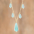 Gold plated pendant necklace, 'Crystal Falls' - Crystal Beaded Pendant Necklace thumbail