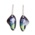 Enameled copper dangle earrings, 'Bold Butterfly' - Handmade Enameled Copper Earrings thumbail