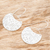 Sterling silver dangle earrings, 'Petal Paradise' - Floral Sterling Silver Earrings (image 2b) thumbail