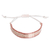 Beaded wristband bracelet, 'Pure Pink' - Artisan Crafted Beaded Bracelet thumbail