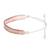 Beaded wristband bracelet, 'Pure Pink' - Artisan Crafted Beaded Bracelet (image 2b) thumbail