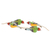 Ceramic ornaments, 'Christmas Finches' (set of 4) - Gouldian Finch Christmas Ornaments (Set of 4)