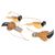 Ceramic ornaments, 'Christmas Quail' (set of 4) - Hand Crafted Quail Ornaments (Set of 4)