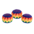 Cotton hacky sacks, 'Maya Colors' (set of 3) - Multicolored Cotton Hacky Sacks (Set of 3) (image 2a) thumbail