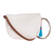 Cotton sling bag, 'Daisies' - Daisy Motif Cotton Sling (image 2c) thumbail