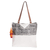 Cotton shoulder bag, 'Comalapa Huipil' - Block Print Canvas Shoulder Bag thumbail