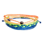 Macrame bracelets, 'San Gaspar Smile' (set of 4) - Multicolored Macrame Bracelets (Set of 4)