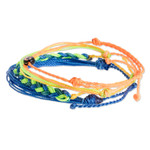 Macrame bracelets, 'San Gaspar Smile' (set of 4) - Multicolored Macrame Bracelets (Set of 4)