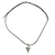 Jade pendant necklace, 'Straight Arrow' - Unisex Light Green Jade Necklace thumbail