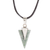 Jade pendant necklace, 'Straight Arrow' - Unisex Light Green Jade Necklace (image 2c) thumbail
