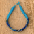 Glass beaded torsade necklace, 'Translucent Sea' - Hand Beaded Torsade Necklace thumbail