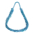 Glass beaded long necklace, 'Lovely Sea' - Blue Beaded Long Necklace thumbail
