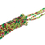 Glass beaded long necklace, 'Lush Vineyard' - Multicolored Beaded Long Necklace (image 2c) thumbail