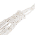 Glass beaded long necklace, 'Winter Snow' - White Long Bead Necklace (image 2b) thumbail
