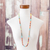 Glass beaded necklace, 'Colorful Strokes' - Multicolored Beaded Strand Necklace (image 2j) thumbail