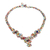 Halskette mit Perlenanhänger - Mehrfarbige Perlenkette
