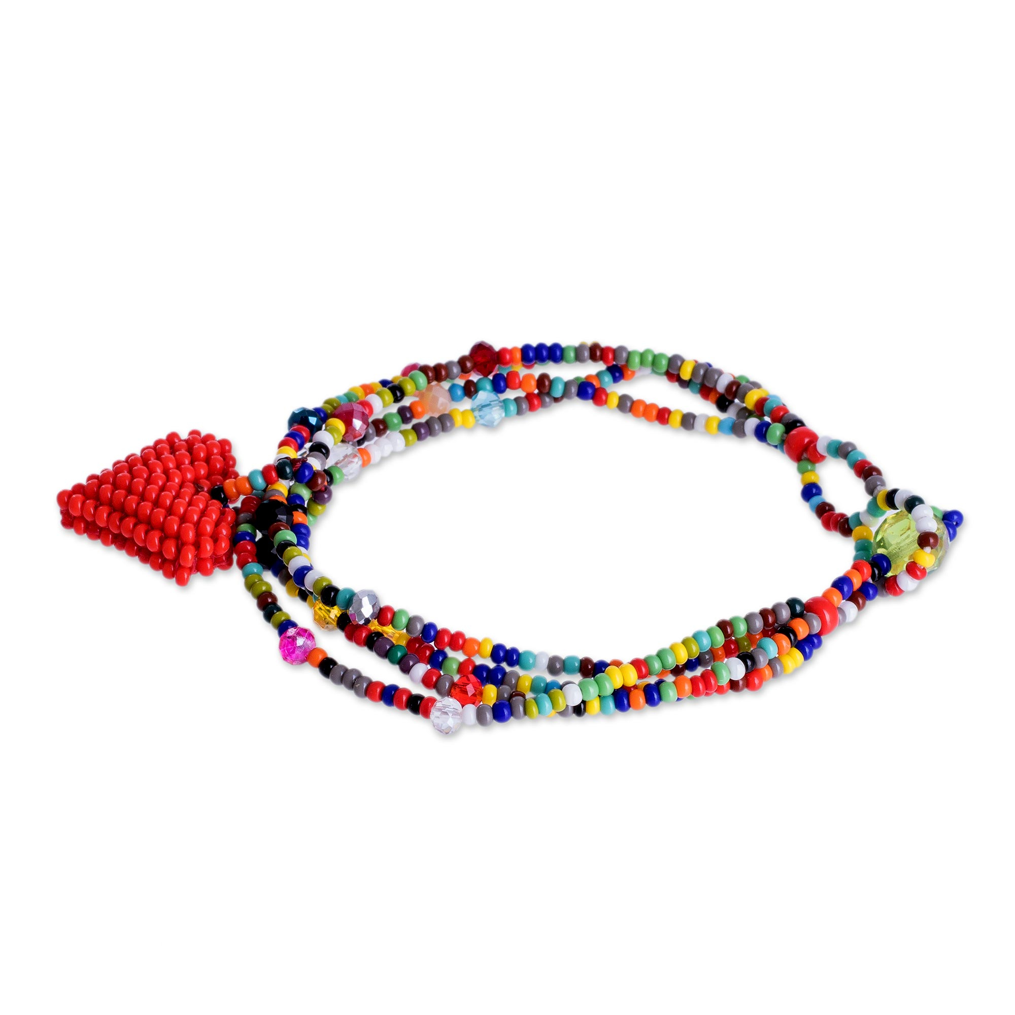 UNICEF Market | Artisan Crafted Bead Charm Bracelet - Vibrant Love