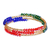Beaded wrap bracelet, 'Tricolor Trend' - Artisan Crafted Bead Wrap Bracelet (image 2a) thumbail