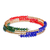 Beaded wrap bracelet, 'Tricolor Trend' - Artisan Crafted Bead Wrap Bracelet (image 2c) thumbail