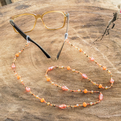 Brillenband mit Perlen - Handgefertigtes Brillenband