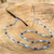 Beaded eyeglass lanyard, 'Sololá Fiesta in Blue' - Hand Beaded Eyeglass Lanyard thumbail