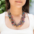 Beaded torsade necklace, 'Fiesta Mix' - Handmade Multicolored Necklace (image 2c) thumbail