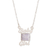 Jade pendant necklace, 'Baby Girl in Lilac' - Sterling Necklace with Lilac Jade