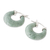 Jade hoop earrings, 'Zacapa Spring' - Light Green Jade Hoop Earrings (image 2c) thumbail