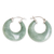 Jade hoop earrings, 'Zacapa Dew' - Natural Guatemalan Jade Hoop Earrings thumbail