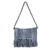Cotton blend shoulder bag, 'Cartago Grey' - Handwoven Eco Friendly Grey Shoulder Bag from Costa Rica (image 2a) thumbail